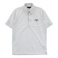 サイズ：L CALLAWAY キャロウェイ  半袖ポロシャツ ボタンダウン ドット柄 ホワイト系 [240101282849]# ゴルフウェア メンズ ストスト