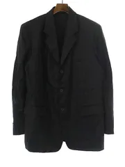 Yohji Yamamoto COSTUME D'HOMME ヨウジヤマモト コスチュームドオム 20SS リネン3Bセットアップ ジャケット ブラック 3のサムネイル