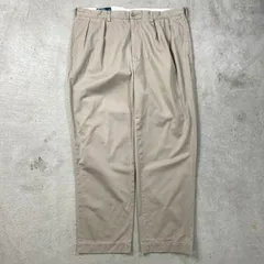 90年代 Polo by Ralph Lauren ポロバイラルフローレン 2タック ワイド チノパンツ ポロチノ メンズW38 