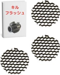 キル フラッシュ ライフル スコープ ダットサイト 汎用 スナイパー 反射防止 サバゲー エアガン 28mm X3
