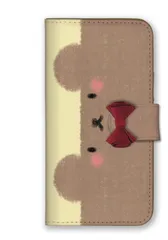 iPhone12 Pro Max ケース 手帳型 アイフォン12 プロマックス スマホケース リボン 可愛い ウサギ うさぎ ブタ くま 柴犬 猫 ペンギン パンダ 小鳥 インコ  イラスト パステル調 クレヨン カラー02