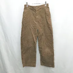 ◇ ⊇ 無印良品 コーデュロイ生地 ストレートパンツ サイズS ブラウン系 レディース E  【1501160034458】
