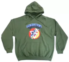 【中古】アウターウェア(男性アイドル) GENERATIONS SHONEN CHRONICLE Tour Hoodie GREEN(パーカー) グリーン XLサイズ 「GENERATIONS LIVE TOUR 2019 “少年クロニクル”」 OFFICIA