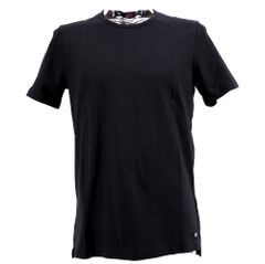 新品 春夏 半袖Tシャツ L(48) サイズ ブラック（黒） 半袖 クルーネック ガウディ メンズ カジュアル 男性 40代 50代 60代 70代 30118