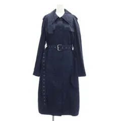 セリーヌ CELINE フィービーファイロ コットン トレンチコート ロング 42 紺 ネイビー /MF ■OSのサムネイル
