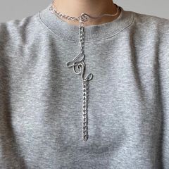 cursive nuance choker _カーシブ ニュアンス チョーカー