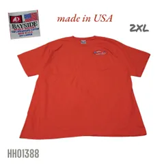 企業ロゴUSA製Ｔシャツ2XLオレンジBAYSIDE　 HH01388