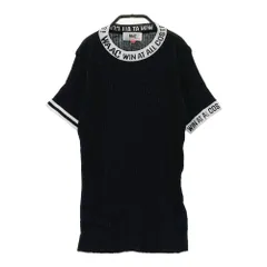 サイズ：1 WAAC ワック  ハイネック 半袖Tシャツ  ブラック系 [240101336944]# ゴルフウェア レディース ストスト