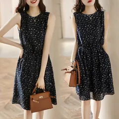 ワンピース レディース 40代 きれいめ 膝丈ワンピース 春夏新作 Aラインスカートオシャレ韓国風 通勤OL 大人 花柄シフォン ゆったり ノースプワンピース  vii2z708420