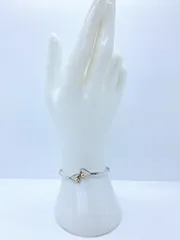 TIFFANY&Co./ティファニー　フックアンドアイ ハート　バングル/ブレスレット　14KT/STERLING　コンビ　シルバー/ゴールド　ヴィンテージ　ST002