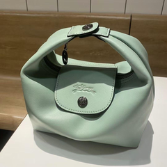 Longchamp ミニ ハンドバッグ2WAY ショルダーバッグ#ライトグリーン