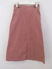 ◇ nano universe ナノ ユニバース コーデュロイ ロング ナロー スカート サイズ36 ピンク系 レディース P  【中古】 【1212130005070】