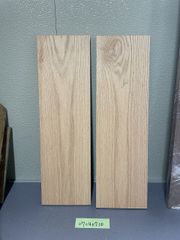 レッドオーク【縦800mm×横240mm×厚22mm】2枚　端材　無垢板　板　DIY　材木　木材　07040710