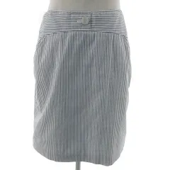 トミーヒルフィガー TOMMY HILFIGER スカート タイト ひざ丈 ストライプ ブルー 青 ホワイト 白 6