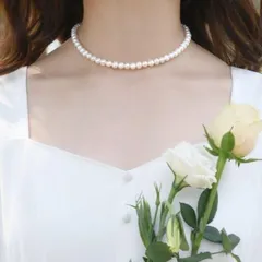 ❤️天然淡水パール❤️ ネックレス シルバー925 バロック ブレスレット