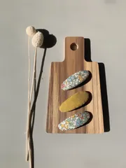 リバティ パッチンピン　オーバル5cmサイズ3点セット