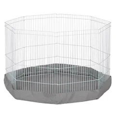 Marshall (マーシャル) スモールアニマル プレイペン ８面用 フロアマット 兼用 カバー 色: グレー 116×116×9.5cm 