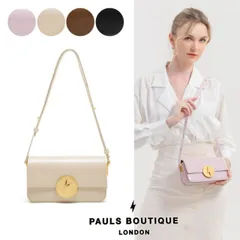【年末年始セール】 PAULS BOUTIQUE LONDON 本革 2way ショルダーバッグ ミニバッグ 牛革 ポールズブティック BAG 牛革 斜め掛け レディース ショルダー 手提げ ミニバッグ 送料無料