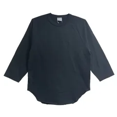 WALLA WALLA SPORT ワラワラスポーツ 3/4 BASEBALL TEE SOLID BLACK ベースボール Tシャツ 新品のサムネイル