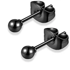 【在庫セール】両耳用 ボールピアス 丸玉ピアス シンプル 2個 男女 レディース メンズ ペア シルバー ボール 丸玉 金属アレルギー ピアス swars