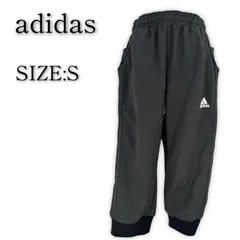 adidas アディダス ジャージ トラックパンツ S グレー カプリパンツ 七分丈 レディース スポーツウェア トレーニングウェア ランニングウェア スポーツ 古着