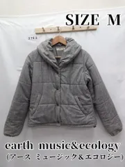 3763　 earth music&ecology　中綿ブルゾン　M