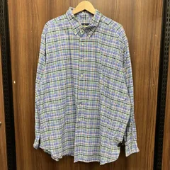 RALPH LAUREN / ラルフローレン 長袖 ボタンダウン シャツ チェック柄 ブルー系 サイズ2XB