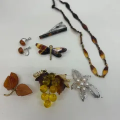 K【ヴィンテージ】アクセサリー 7点 べっ甲 パール 高級感 デート お出かけ