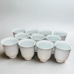 某有名オークション買入 白磁 11客揃え 未使用品 アンティーク 食器 茶器 和食器 小物入れ