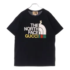 美品GUCCI グッチ Tシャツ タイガー キャット パープル 刺繍 グッチ x ザ・ノースフェイス☆ダブルロゴ猫のTシャツ (GUCCI/Tシャツ