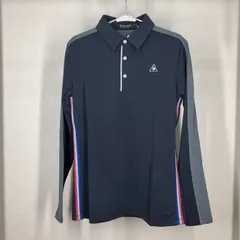 ルコックスポルティフ ルコック le coq sportif ゴルフ ロングスリーブポロシャツ メンズ M サイズ QGMMGB05 ブラック 黒