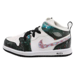 NIKE (ナイキ) TD Air Jordan 1 Mid SE Take Flight TDエアジョーダン1 ミッドカットスニーカー SE テイクフライト BQ6933-114 ホワイト/マルチ キッズ US9C/15.0cm