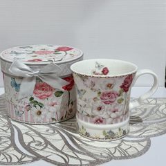 【ロイヤルアーデン】 ギフトボックス入り　マグカップ　小物入れ  花柄　箱　BOX　プレゼント