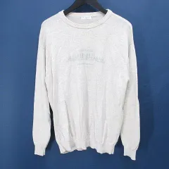 ブルネロクチネリ BRUNELLO CUCINELLI 長袖 ニット セーター カシミヤ 白系 オフホワイト イタリア製 プリント リブのサムネイル