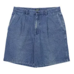 ドッカーズ DOCKERS 00s 2000年代 2タック デニムショーツ Levi's リーバイス傘下 定番 USA ヴィンテージ アメリカ 古着 メンズ ショートパンツ インディゴブルー W34【中古】