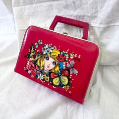エナメルバッグ スクールバッグ レッスンバッグ 学習カバン 昭和レトロ 