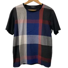 良品 BLACK LABEL CRESTBRIDGE ブラックレーベルクレストブリッジ チェック柄 半袖 Tシャツ カットソー M マルチカラー メンズ 古着 中古 USED