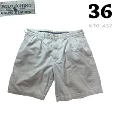 NT01437 90s 00sポロラルフローレン2タックチノショートパンツ36YKK USA