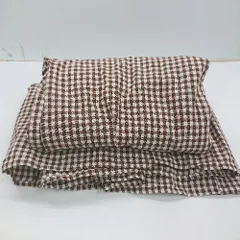 ◇ ⊂ emi+ エミプラス チェック柄 ウエストゴム ミモレ丈 セットアップ サイズL ブラウン レディース E  【1502030035438】