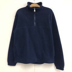 LANDS' END ランズエンド フリース トップス メンズ ネイビー Sサイズ 長袖 秋冬 25e菊