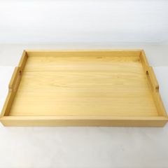 屋久杉木製トレー 持ち手付き 長方形 不使用 - メルカリ