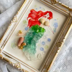 Princess no.6】シーグラスアート プリンセス 妖精 人魚姫