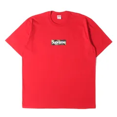 Supreme シュプリーム Tシャツ レッド サイズ:XL | 23AW カモフラージュ ボックスロゴ クルーネック Tシャツ (Box Logo Tee) | トップス カットソー 半袖【メンズ】【中古】