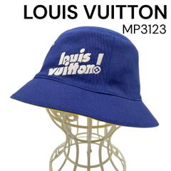 ● 미품 루이비토N LOUIS VUITTON 보네 에브리데이 LV 버킷 모자 21AW 리버시블 로고 자수 MP3123 코튼 유니섹스 5E120