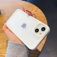iphone16ケース iphone15ケース iphone14ケース スマホケース 韓国 おしゃれ ホワイト 白 マット 半透明 クリア アイフォン13ケース アイホン13ケース シンプル