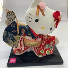 ハローキティ　日本人形　着物和楽器　小鼓陶器製置物