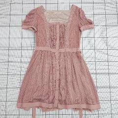 ◇ ⊃ axes　femmeアクシーズファム ドレス系 半袖 ロング ドレスワンピ サイズＭ ピンク系 レディース E  【1508060023322】