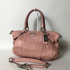 2507-253｜美品｜コーチ 2WAY ハンドバッグ レザー ピンク