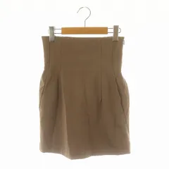 スナイデル SNIDEL ハイウエストスカートショートパンツ スカパン ストレッチ 0 モカ /ES ■OS ■SH