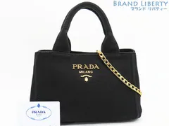 レア美品】プラダ PRADA CANAPA カナパ ミニ 2WAY ミニハンドバッグ ショルダー トートバッグ ストラップ付き NERO ブラック  コットンキャンバス 1BA038 - メルカリ